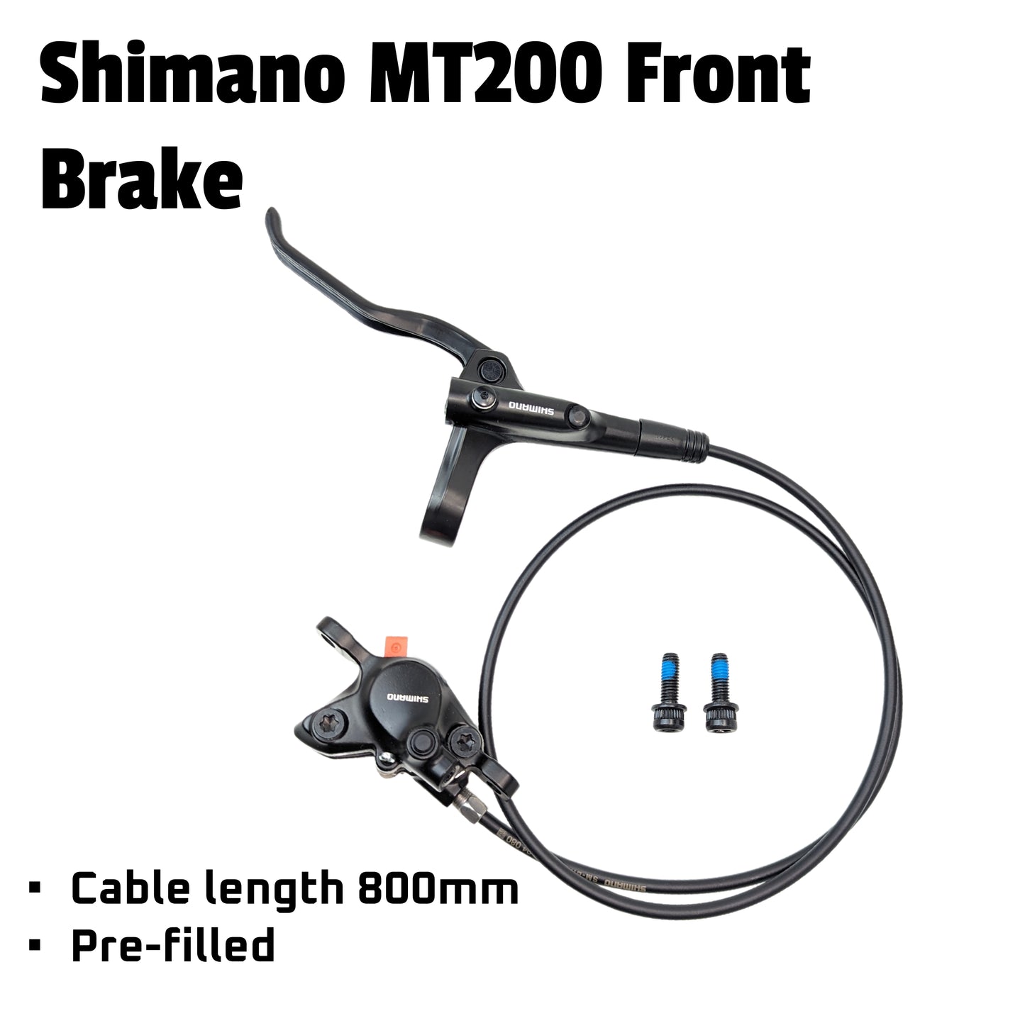 SHIMANO MT200 Hydraulic Bicycle Disc Brake Oil Brakes with Lever Set Pre-Filled