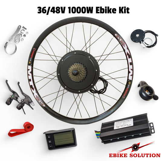 36/48V 30A 1000W Ebike Kit Rear Electric Bicycle Wheel MTX Enduro UK