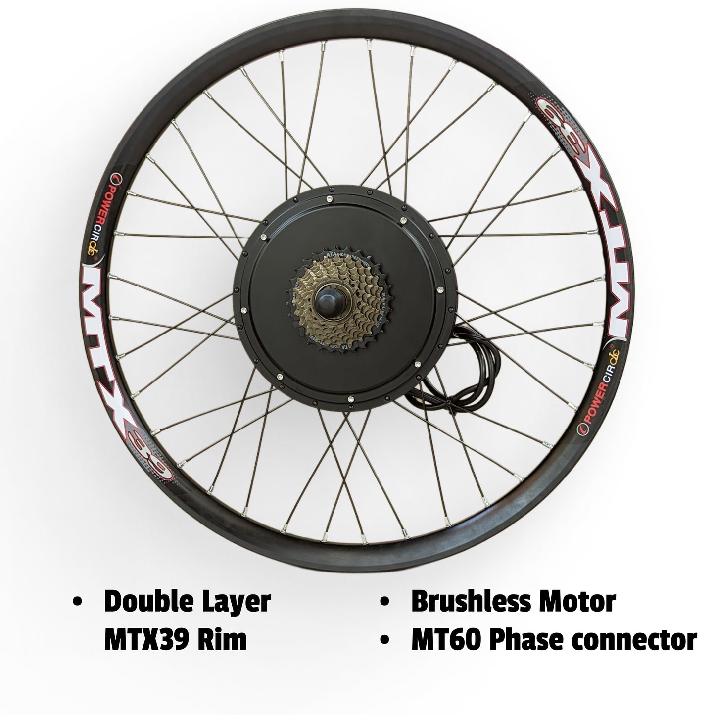 36/48V 30A 1000W Ebike Kit Rear Electric Bicycle Wheel MTX Enduro UK