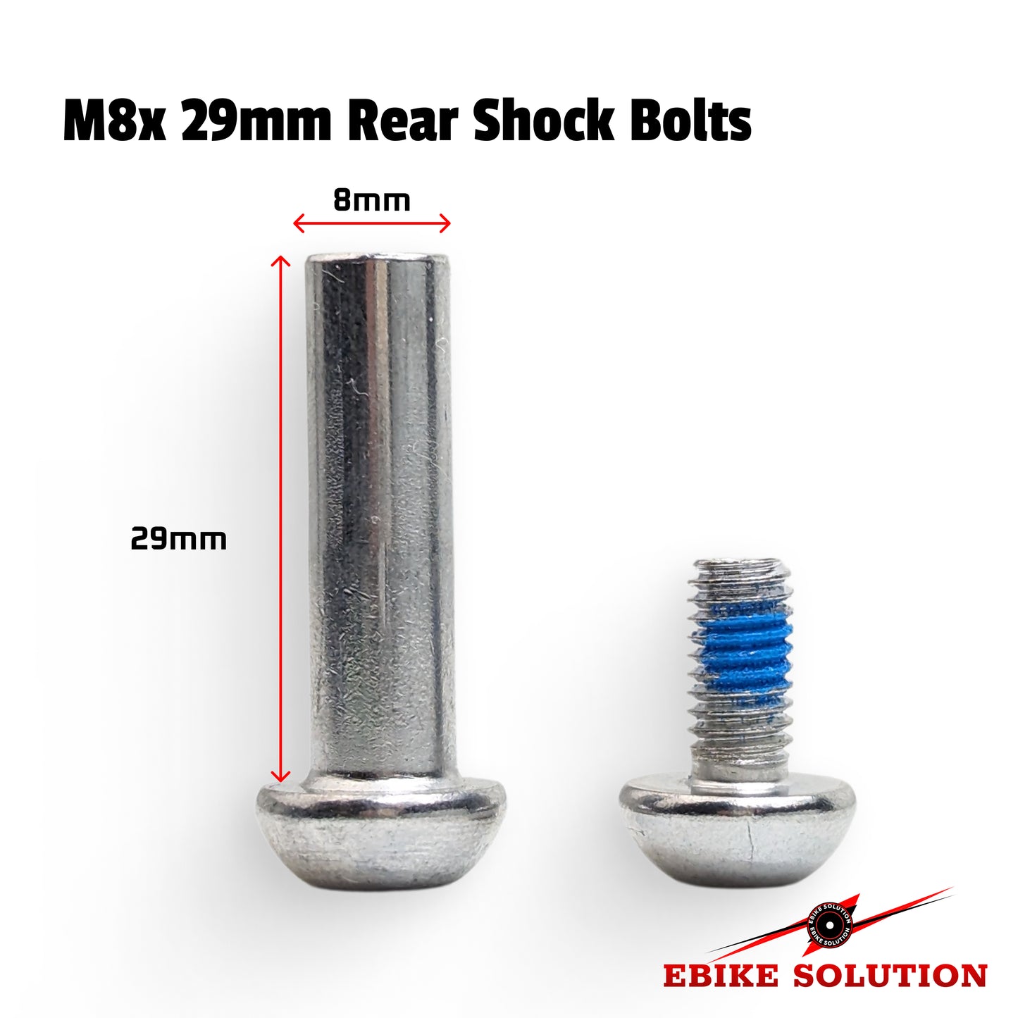 2 PCS MTB Bike Rear Suspension Shock Screws Pivot Mounting Bolt 8mm*25/29/35/39