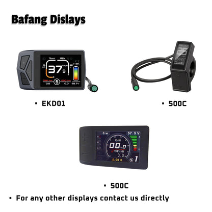 Bafang Brushless Motor Controller Display 500C EKD01 36/48V 15-25A 250-750W