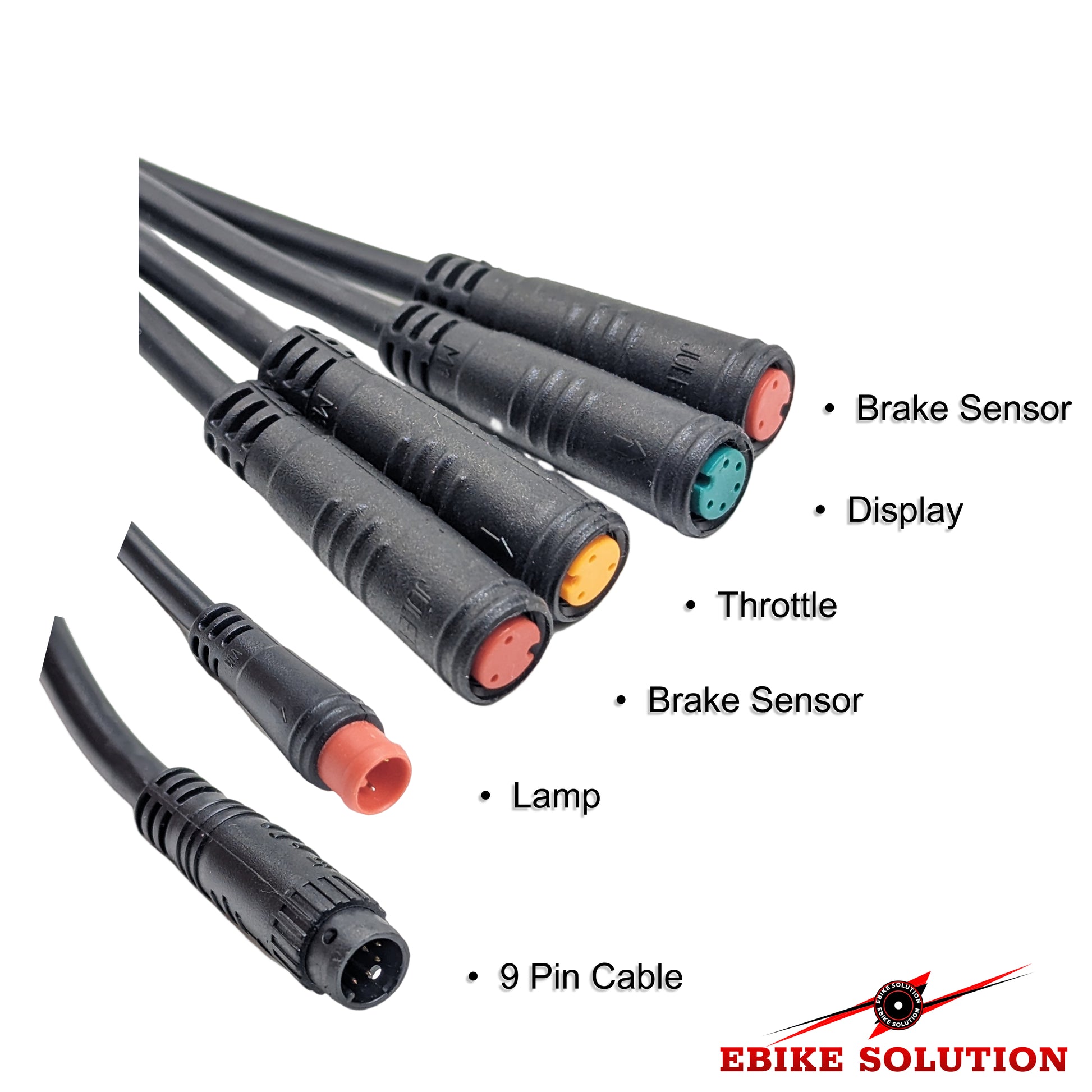 E-Bike 9 Pin 1T5 Control Extension Cable Julet Display Connector ...