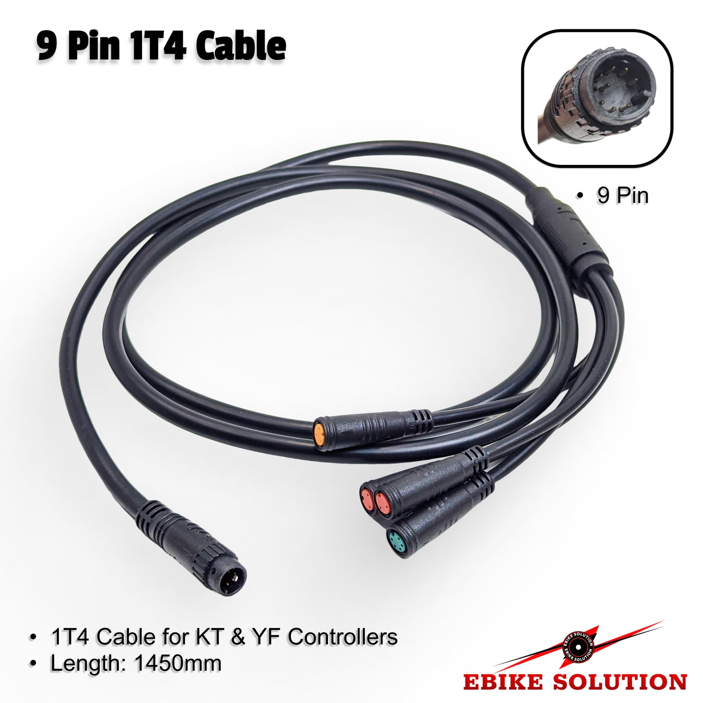 1t4 harness for kt or yf ebike controllers ebikesolution