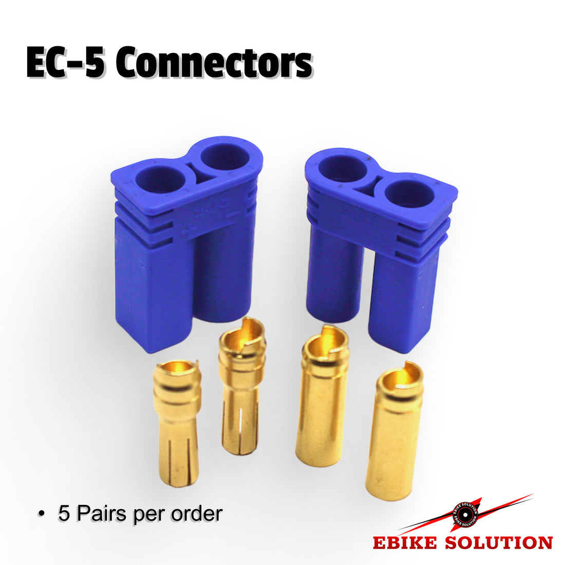 5 Pair EC5 Banana Plug Bullet Connector Male Female for RC LiPo Batter ...