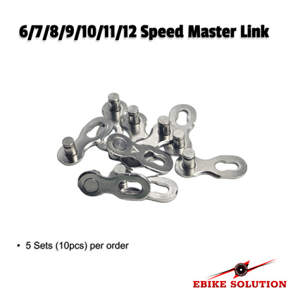 6 7 8 9 10 11 12 Speed Master Link Chain Joiner Quick Link Fit SHIMANO SRAM KMC