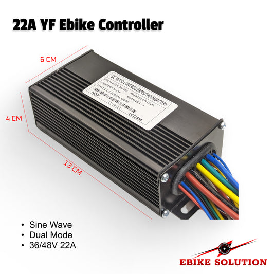 Ebike Brushless Motor Controller YF 36V/48V 22A Sine Wave