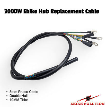 Ebike Scooter 3000w Hub Motor Cable Replacement 10mm External Dimension uk stock ebikesolution