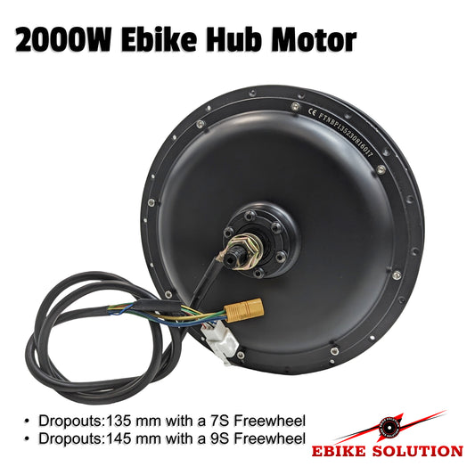 2KW 48v/52v Ebike Hub Motor Electric Bike DIY Replacement hub DC Hub Motor