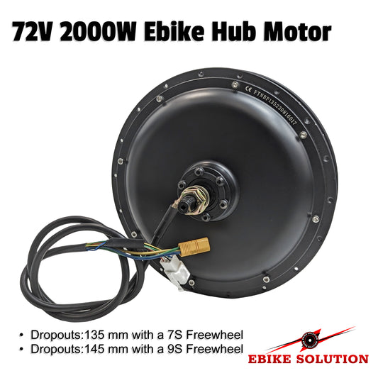 2000W 72V Ebike Hub Motor Electric Bike DIY ebikesolution