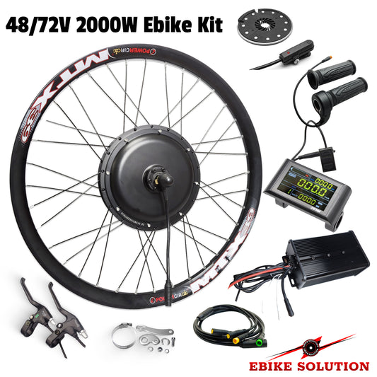48-52V 45A 2000W Ebike Kit Rear Electric Bicycle Wheel MTX Enduro UK stock ebikesolution