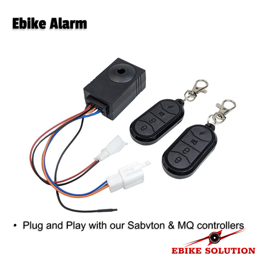 36-72V E-Bike Alarm System With Two Remote Control Electric Bicycle Security Motorcycle Scooter Anti-Theft