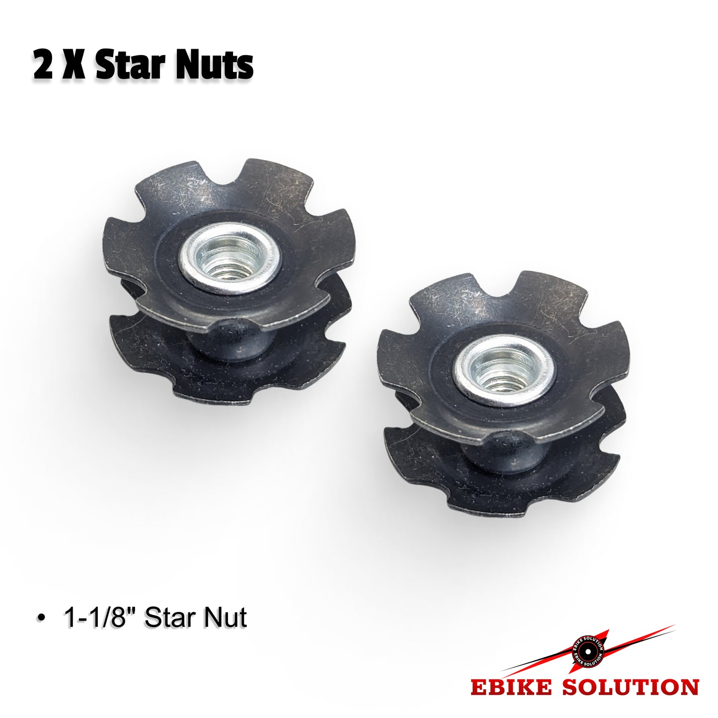 2 X Star Nut 1-1/8" Bike Bicycle Headset Flanged