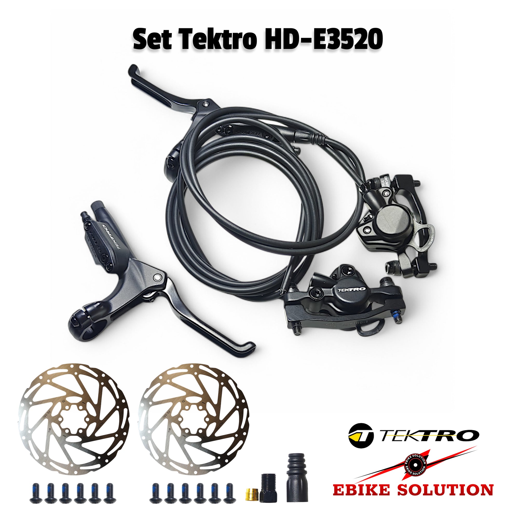 Tektro Ebike MTB Brake HD-E3520 Mountain Bike 2 Piston Hydraulic Disc Front Rear
