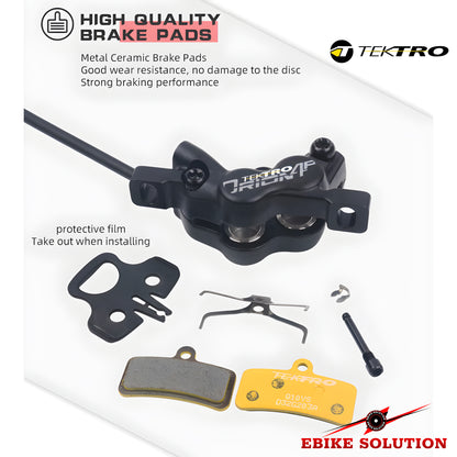 Tektro MTB Brake HD-M745 Mountain Bike 4 Piston Hydraulic Disc Brakes Front Rear