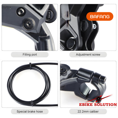 Hydraulic Disc Brake For BAFANG Ebike Hub/Mid Drive Motor Wheel Bicycle Brake