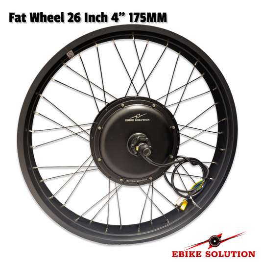 Fat Wheel 48/52V 2000W 20/26in 4"175MM Ebike Hub Motor Electric Bike MTB DIY