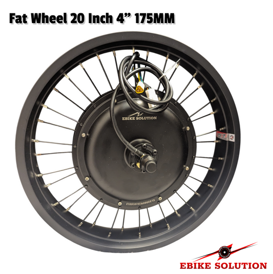 Fat Wheel 48/52V 2000W 20/26in 4"175MM Ebike Hub Motor Electric Bike MTB DIY