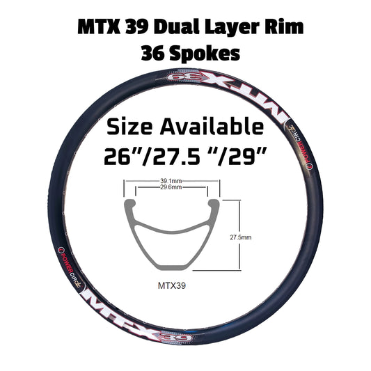 Sun Ringle MTX39 Rim 36 holes 26"/27.5"/29" ebike solution uk stock