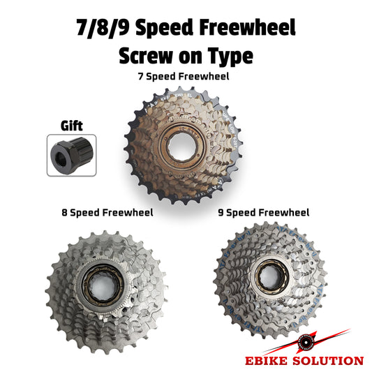 Electric Bike Freewheel 7 8 9 Speed MTB EBike Screw On Type Sprocket 13-32T ebike solution uk stock