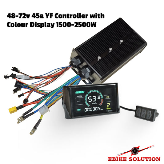 Bundle Colour SW900 LCD 48v/72v 45a Controller YF 1500-2500W Ebike Control Panel