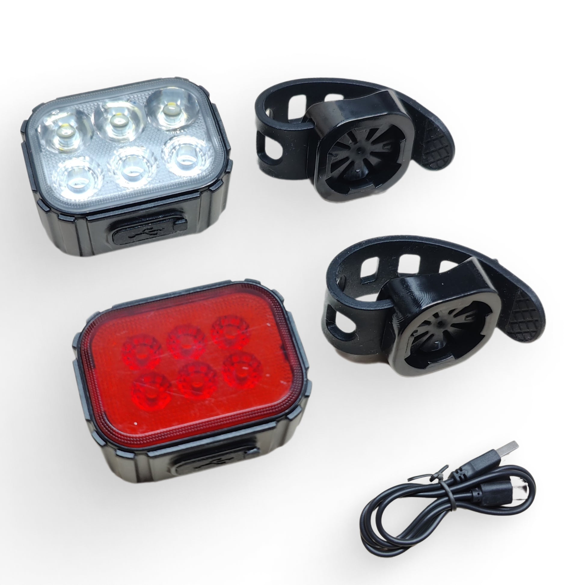 Ultra Bright Electric Bicycle Light Bike Headlight and Tail Light Night Riding E-Bike Light Set