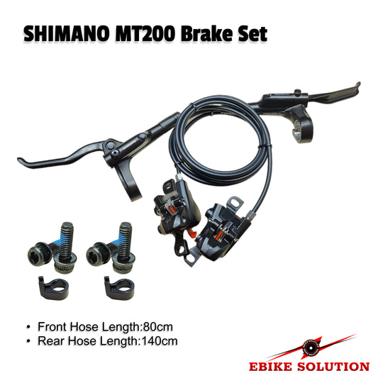 SHIMANO MT200 Hydraulic Bicycle Disc Brake Oil Brakes with Lever Set Pre-Filled