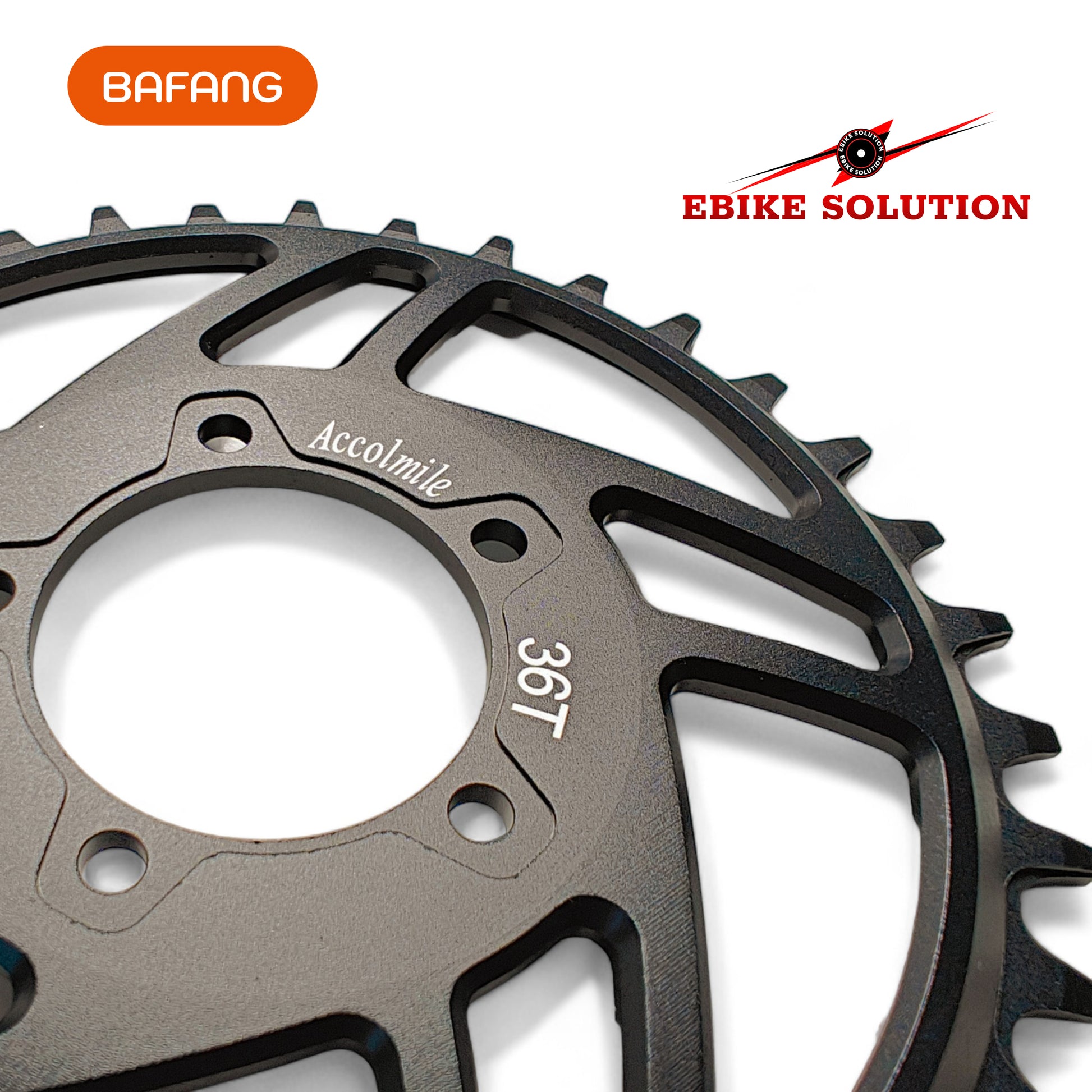 36T BAFANG BBSHD 8FUN Chain Wheel Ebike Mid Drive Motor Chainring Sprocket Black