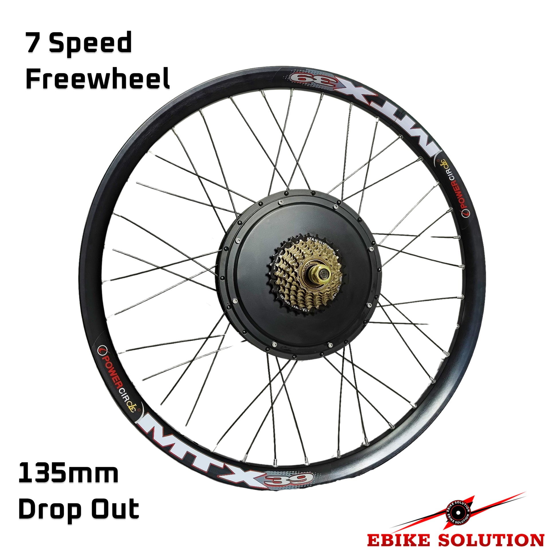 48-52V 45A 2000W Ebike Kit Rear Electric Bicycle Wheel MTX Enduro UK stock ebikesolution