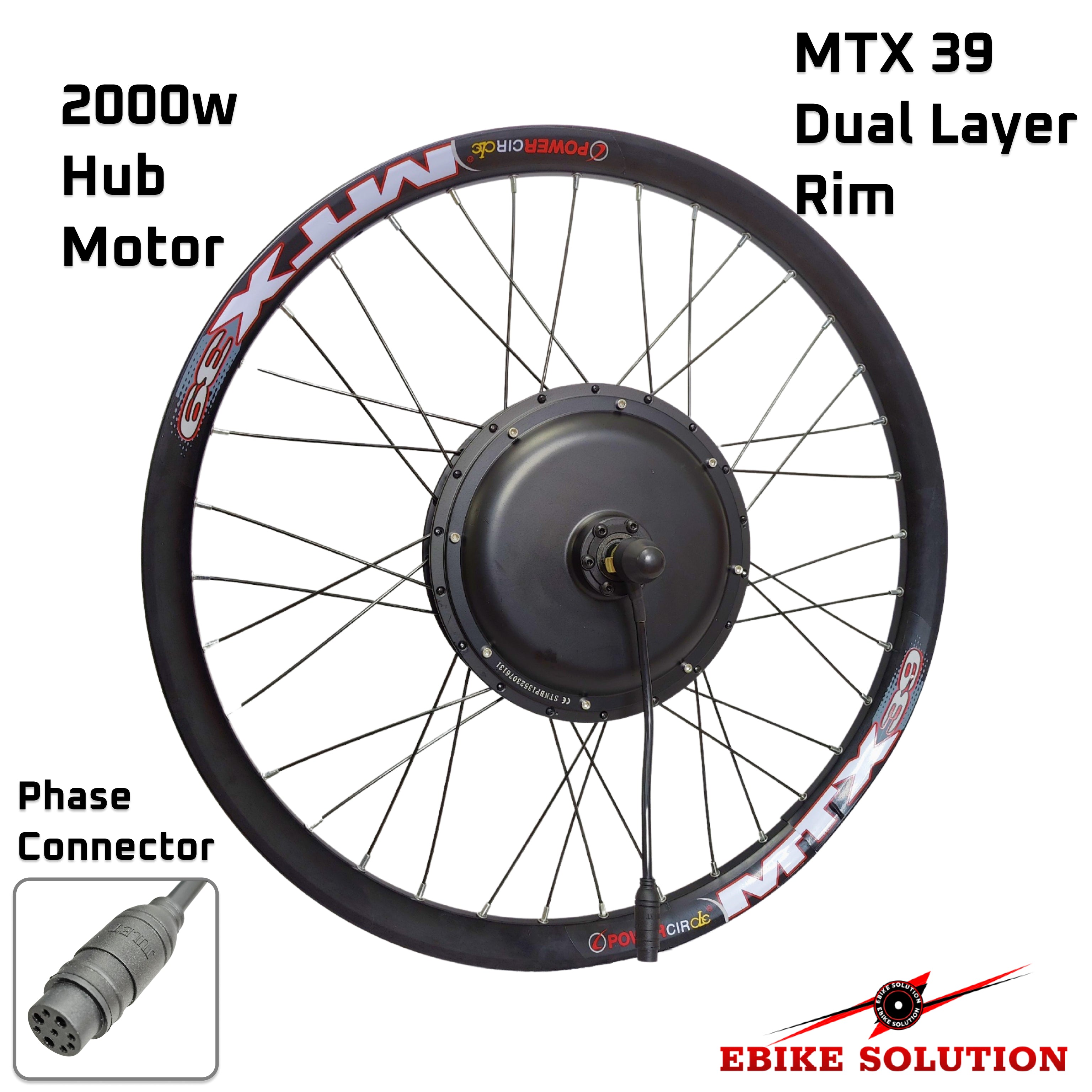 48 72V 45A 2000W Ebike Kit Rear Electric Bicycle Wheel MTX Enduro UK Ebike Solution