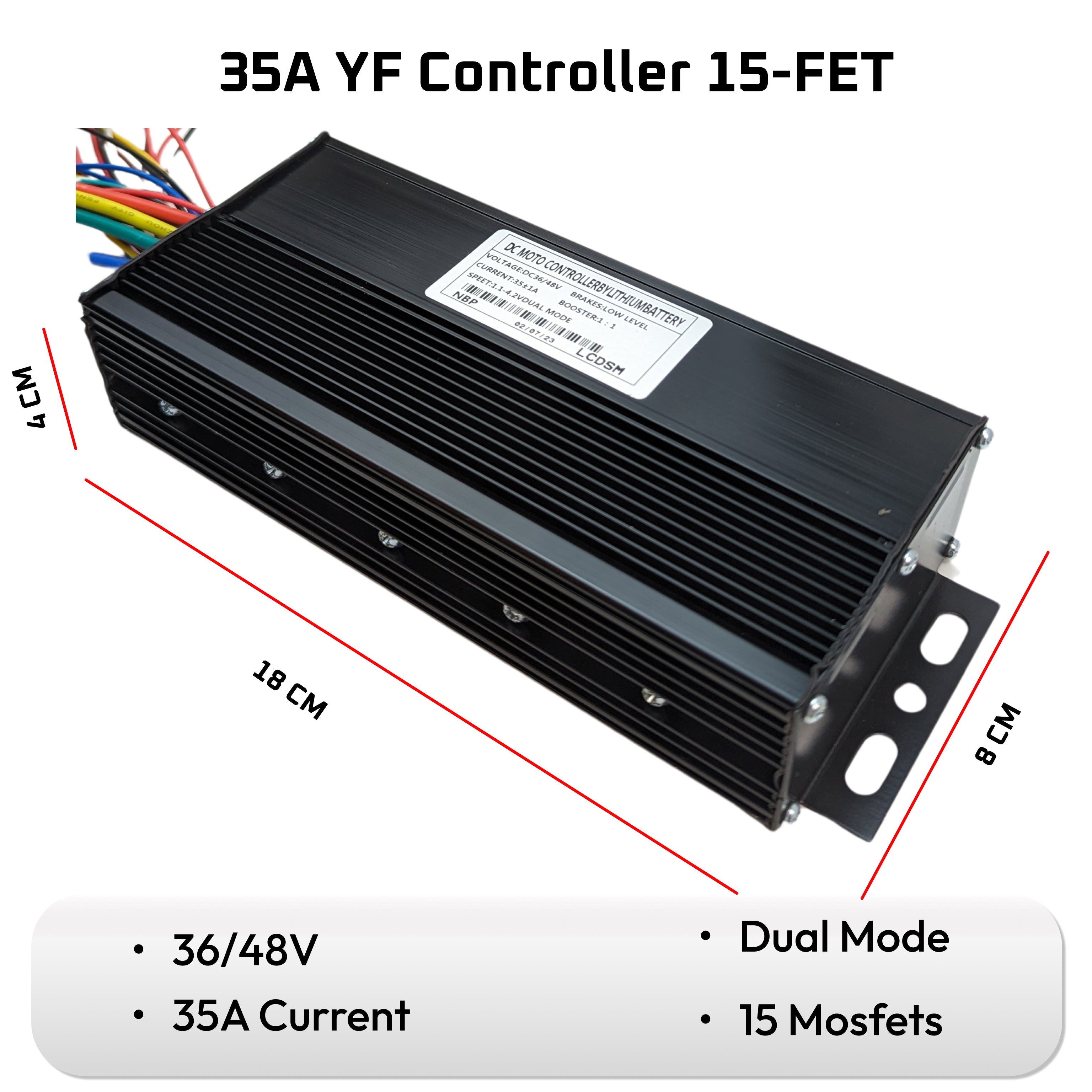 35A Ebike YF Controller 36/48V Dual Mode – Ebike Solution