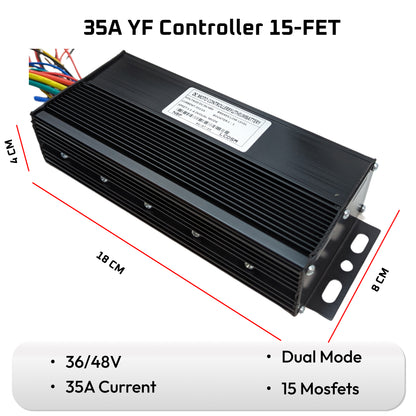 35A Ebike YF Controller 36/48V Dual Mode uk stock ebikesolution