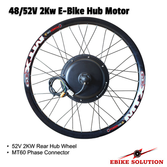 48/52V 2000W 26/27.5/29 Ebike Hub Motor Electric Bike MTB DIY