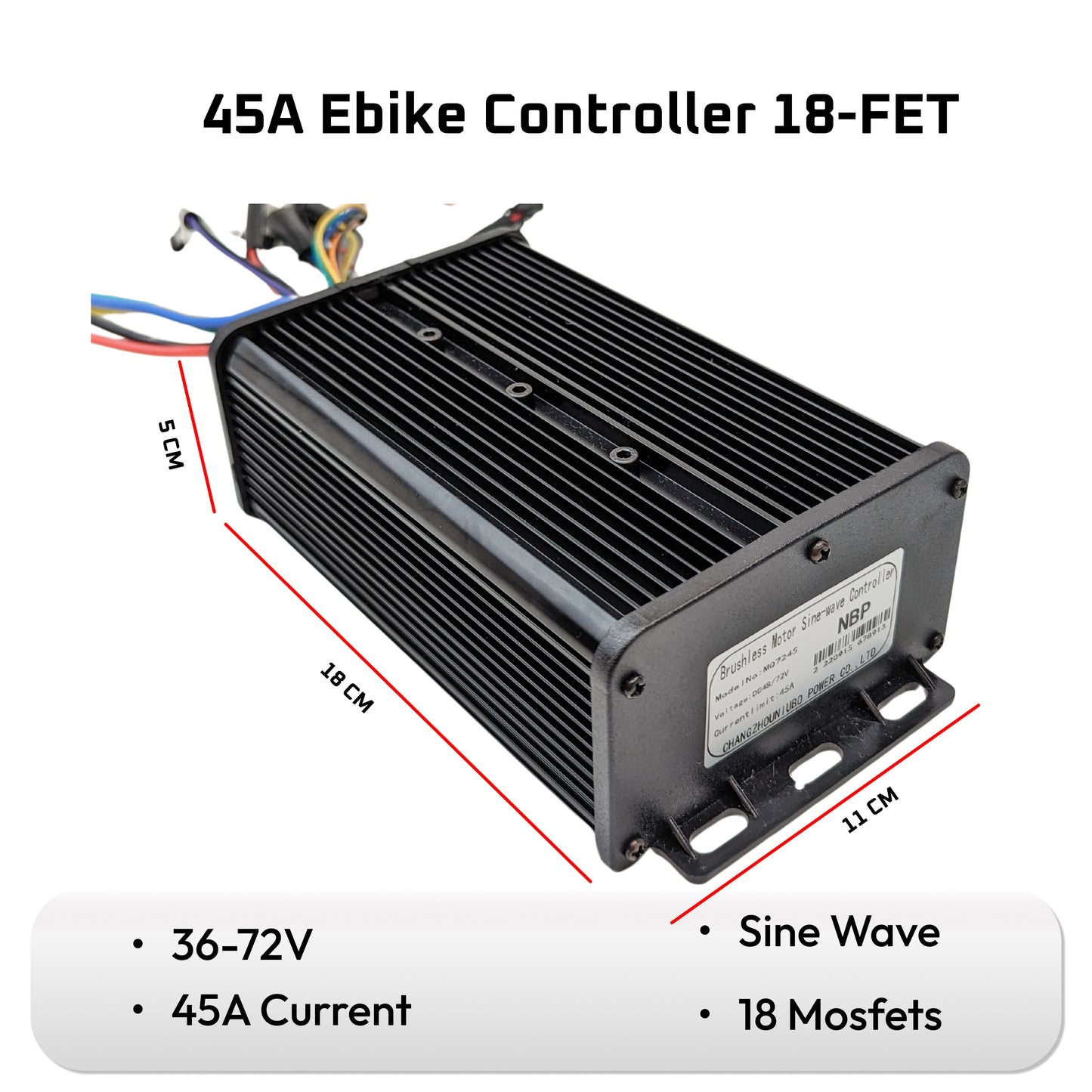 Electric Bicycle Controller Model 72V 45A Sine Wave  uk stock ebikesolution