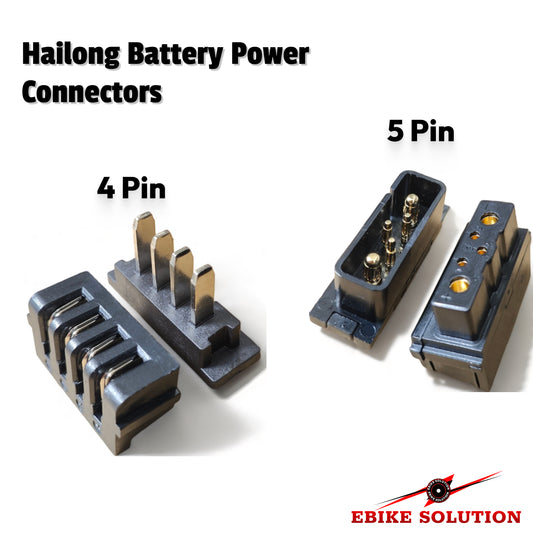 Ebike Hailong Battery Power Discharge Connector Plug 4 Pins 5 Pins Male Female
