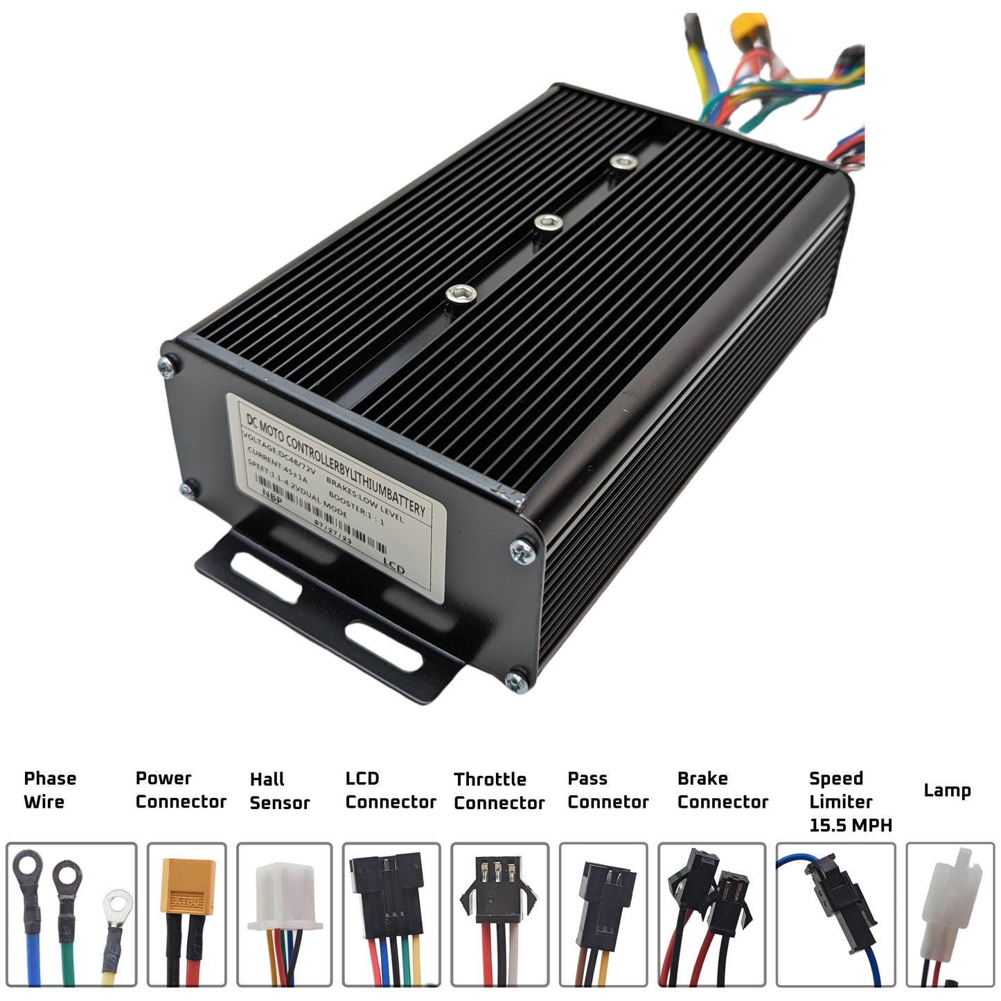 Ebike Brushless Motor Controller YF 48-72V 45A Sine Wave uk stock ebikesolution