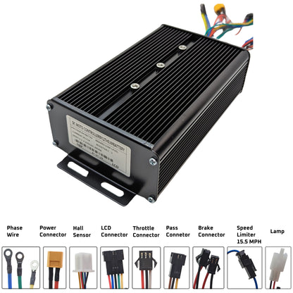 Ebike Brushless Motor Controller YF 48-72V 45A Sine Wave uk stock ebikesolution