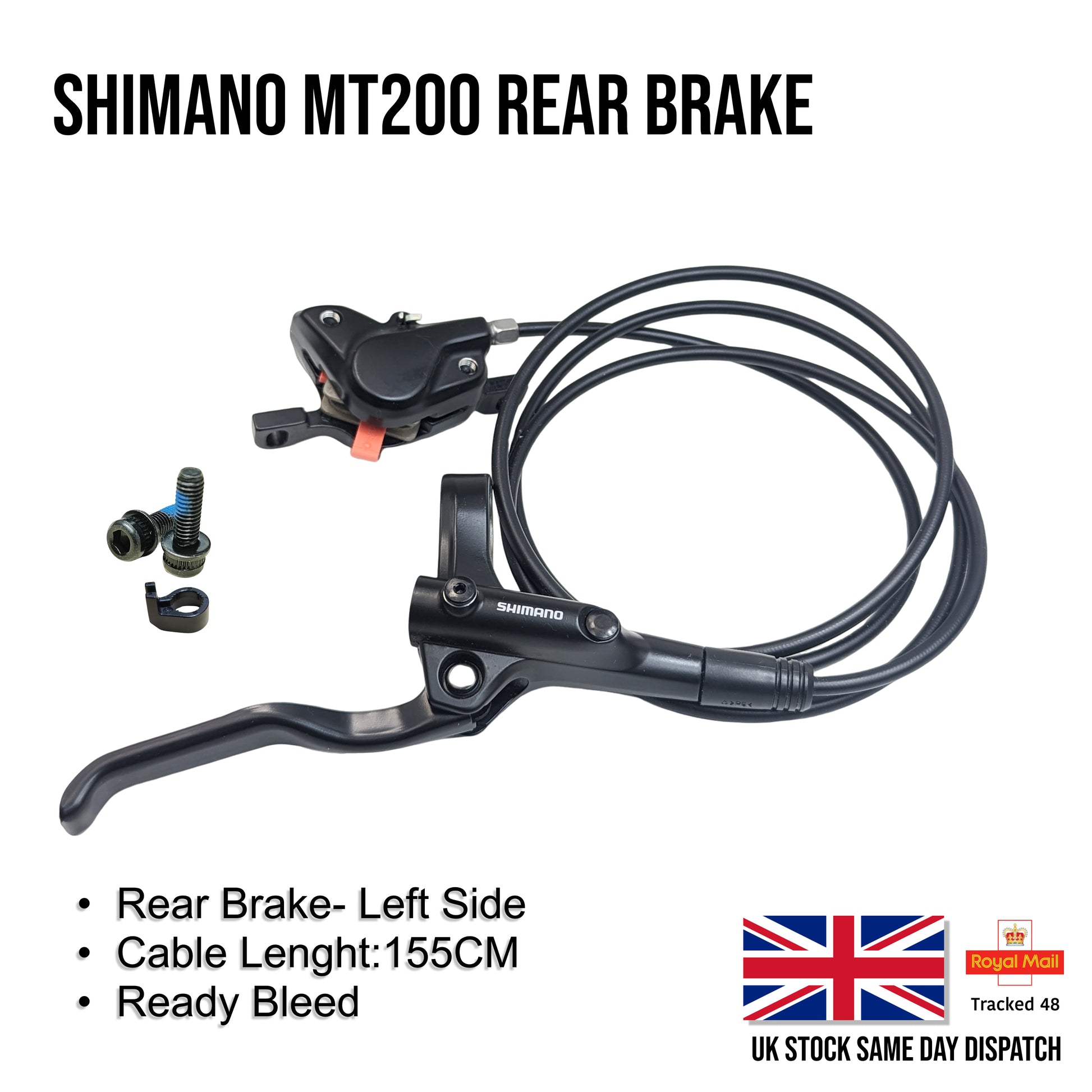 SHIMANO MT200 Hydraulic Bicycle Disc Brake Oil Brakes with Lever Set Pre-Filled