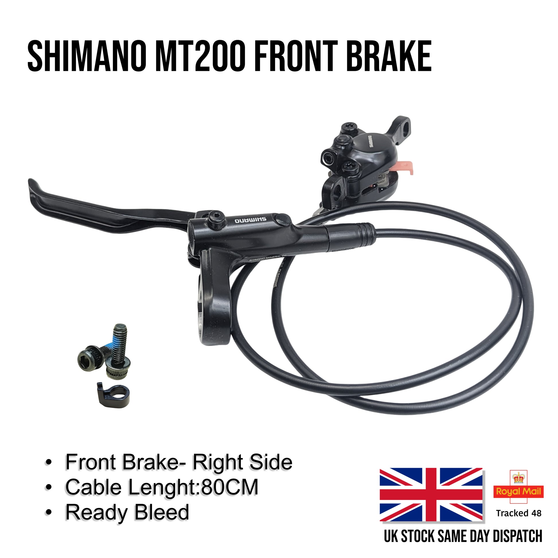 SHIMANO MT200 Hydraulic Bicycle Disc Brake Oil Brakes with Lever Set Pre-Filled