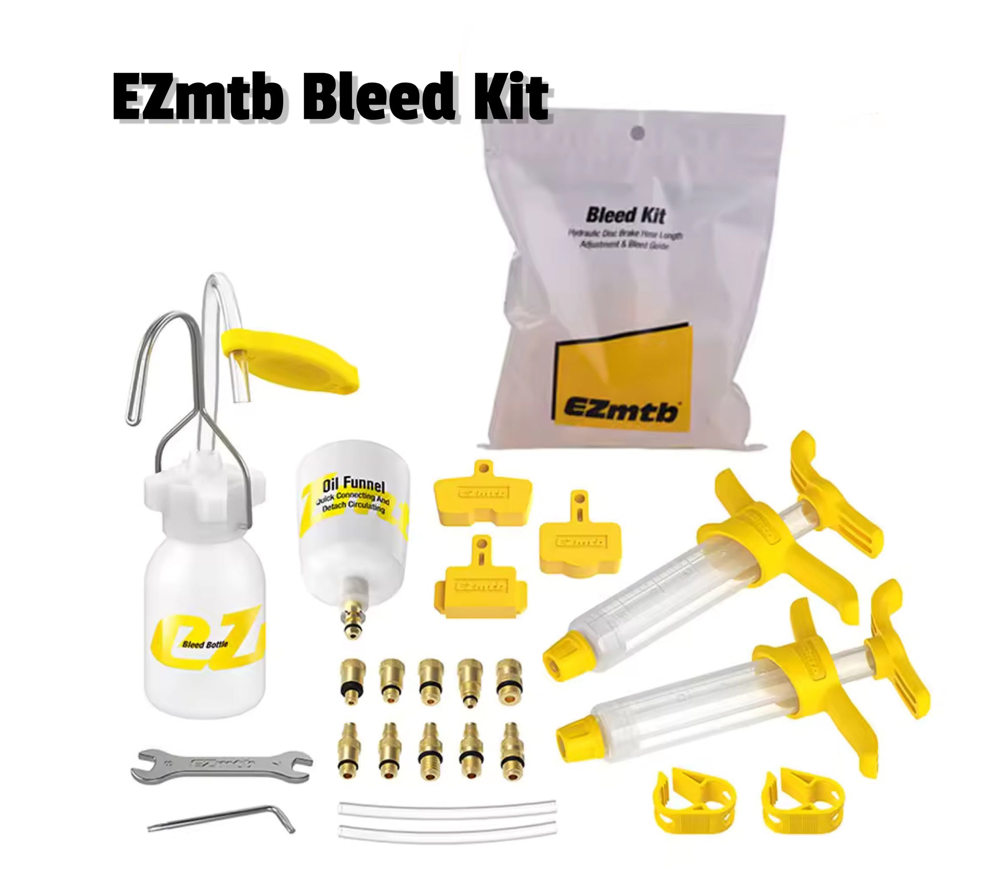MTB eBike Hydraulic Brake Bleed Tool Kit For Shimano DOT Mineral Oil Brake