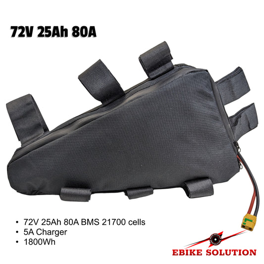 72V 25Ah BMS 80A Samsung 21700 Cells li-ion Ebike Battery