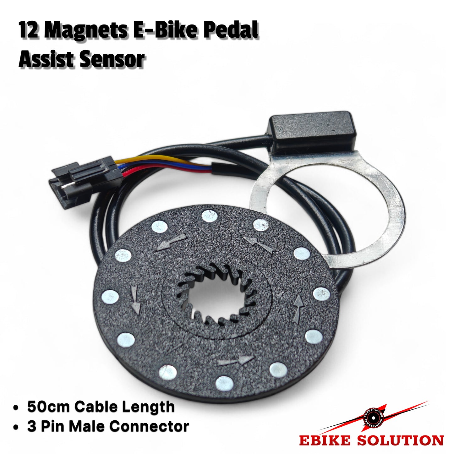 Speed Sensor Electric Bicycle Pedal PAS 12 Magnets E-bike System Assist UK