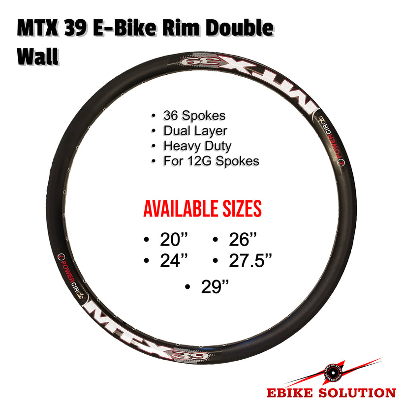 MTX39 Sun Ringle Rim 36 Holes 20''/24''/26