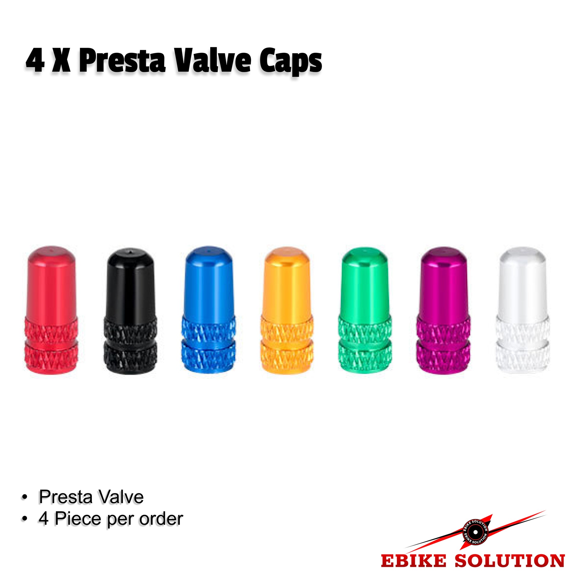 4 X Presta Valve Caps Dust Cover Road Bike Colour High Pressure Inner Tube Cover