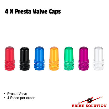 4 X Presta Valve Caps Dust Cover Road Bike Colour High Pressure Inner Tube Cover