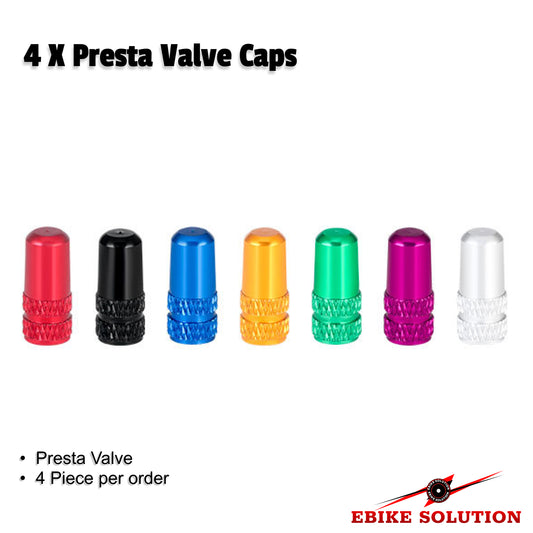 4 X Presta Valve Caps Dust Cover Road Bike Colour High Pressure Inner Tube Cover