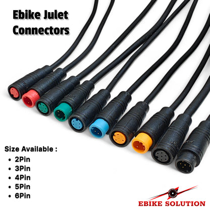 M6 2 3 4 5 6 Pin Julet Electric Ebike Plug Connector Wiring Line Scooter Brake Cable Signal Sensor