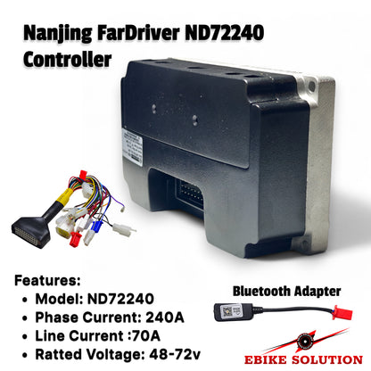 Fardriver ND 72240 72V 240A EV Programmable FOC Controller Electric Scooter BLDC