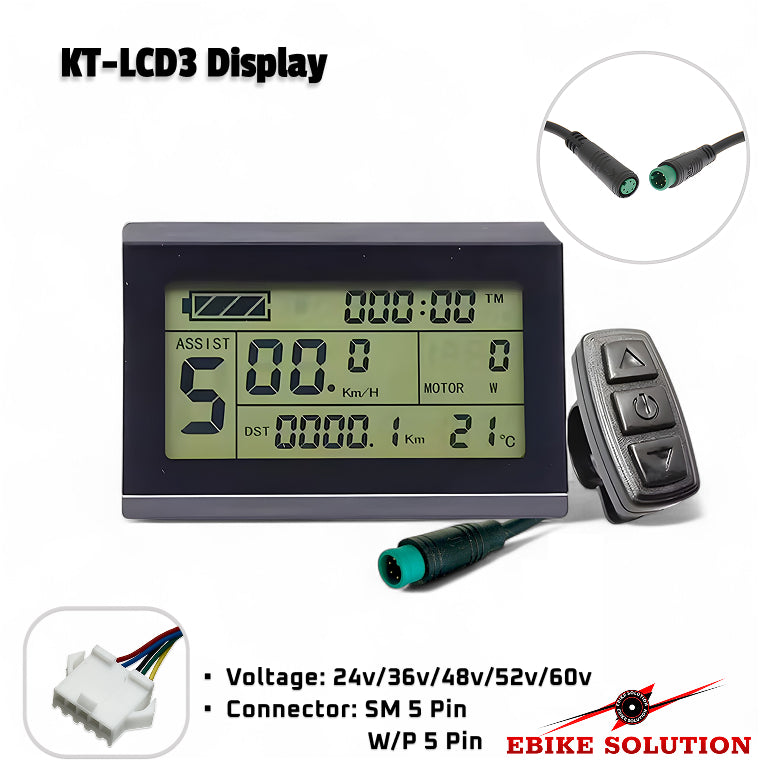 kt-lcd3 display 5 pin connector for kt controllers 