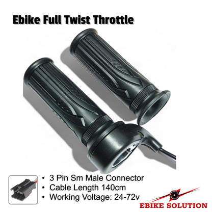 Electric Bike Twist Throttle Full Grip Ebike Right Hand