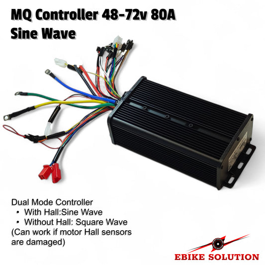 Brushless Ebike Motor Controller 72v 80a Sine Wave Dual Mode Electric Bike